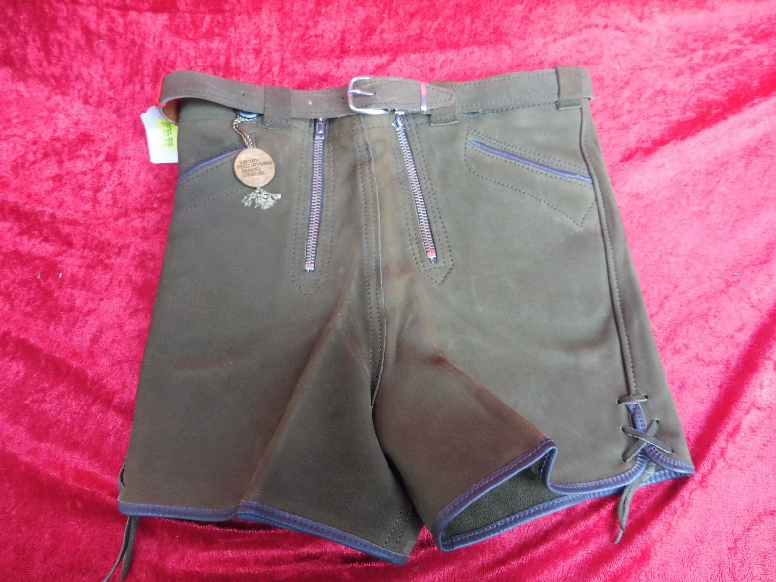 High-Quality Leather Pants, Size 4 / 104, Made in Germany, Short Pants, Children