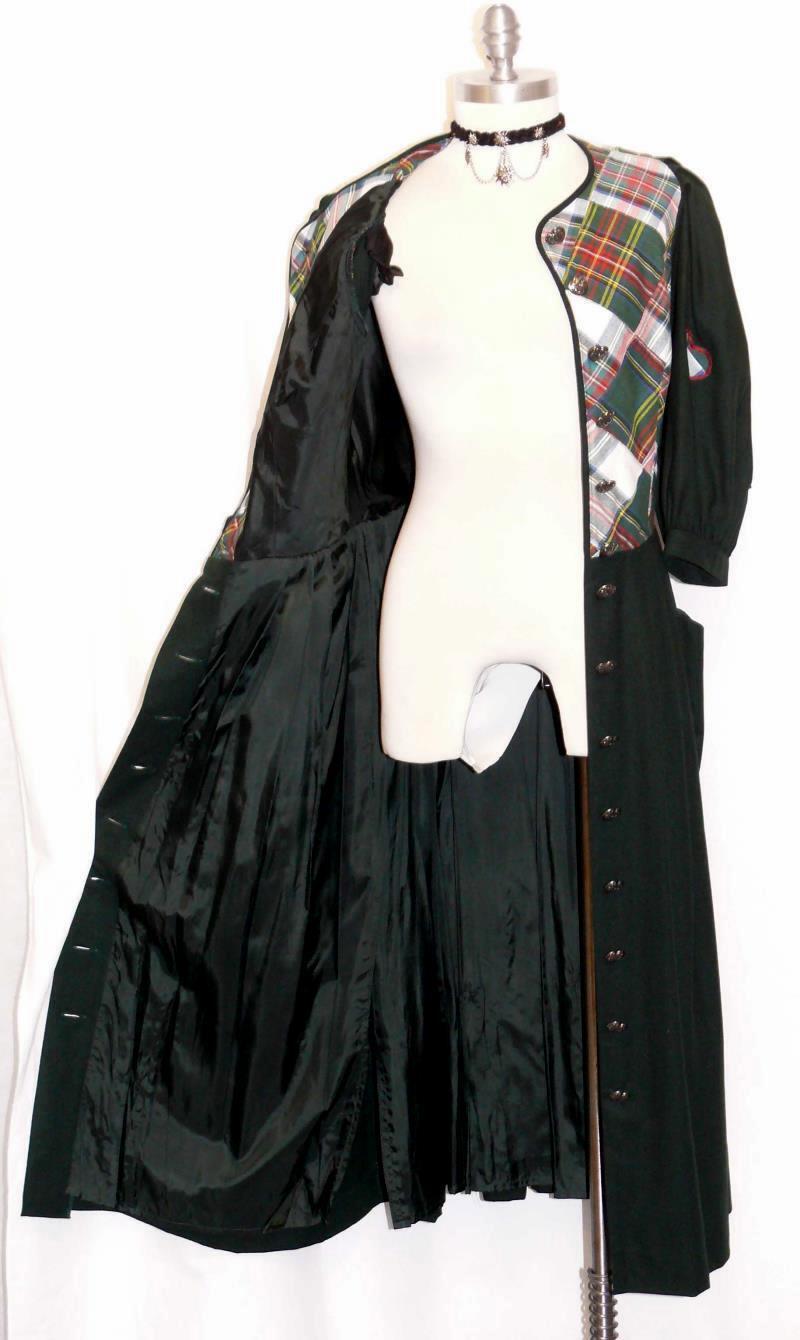 S 8 WOOL Winter Long DRESS Women AUSTRIA ~ LINED WARM Day SPORTALM Dirndl