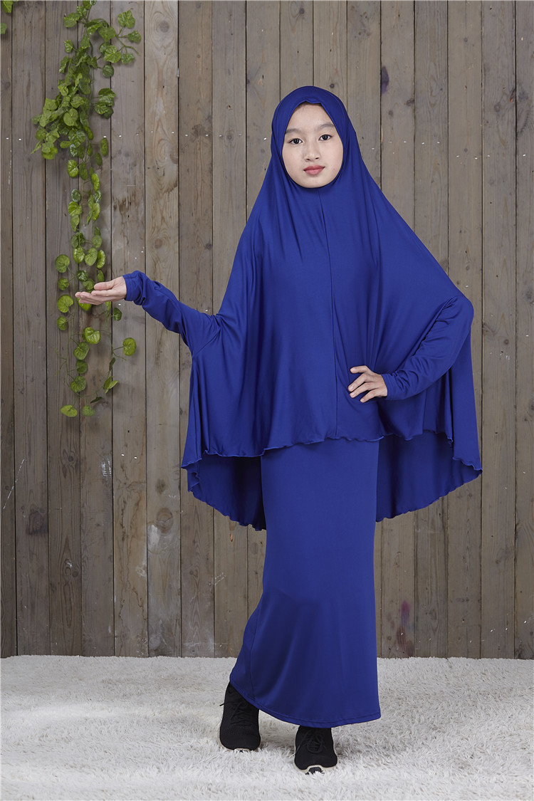 Dubai Muslim Women Prayer Large Overhead Clothes Pullover Hijab Long Maxi Dress