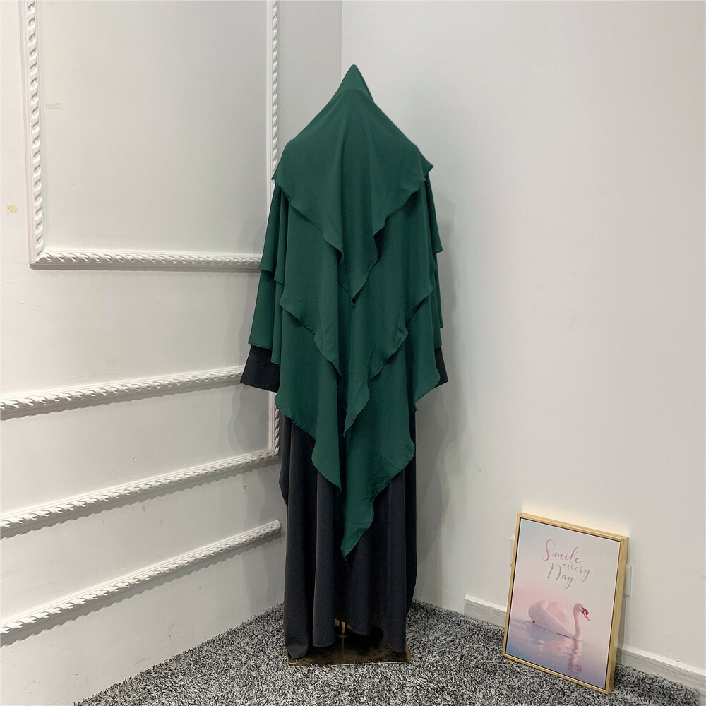 One Piece Overhead Khimar Muslim Jilbab Abaya Women Prayer Niqab Burqa Ramadan