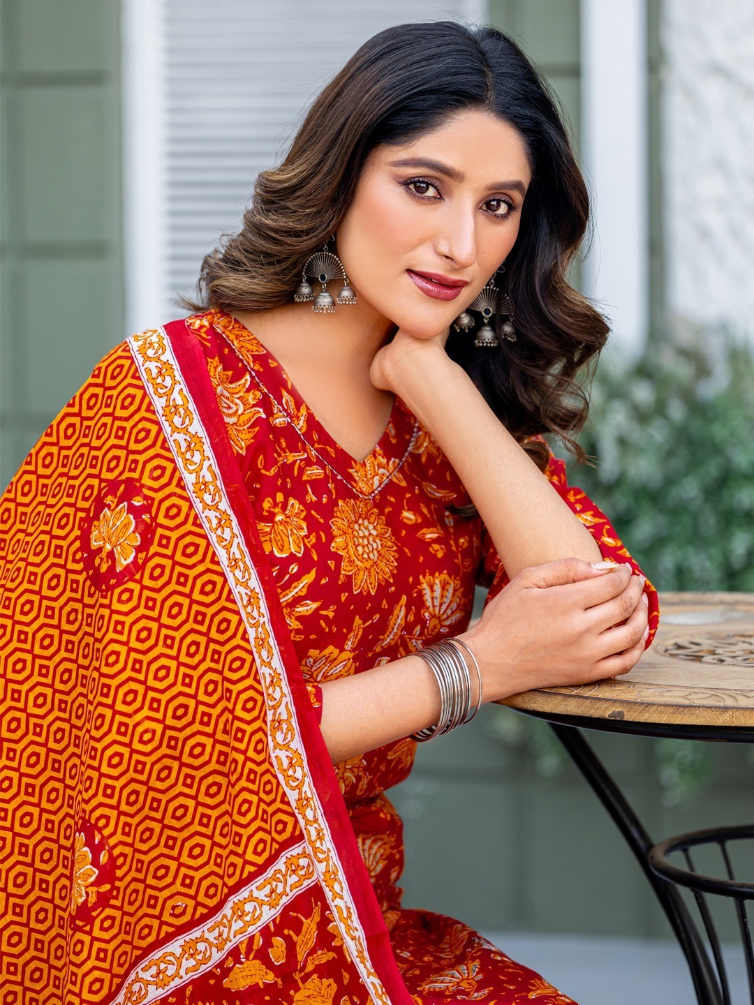 Fully Stiched Cotton Kurti Pant and Dupatta, Stylish Kurti Set for Women