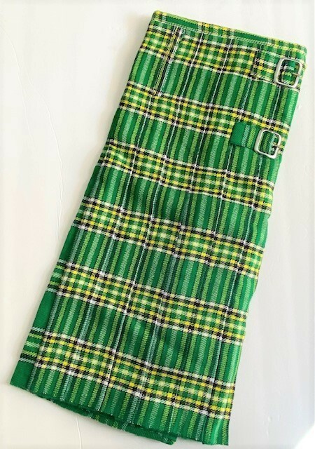 Green Multi Color Men’s 5 Yard Scottish Kilts Tartan Kilt 13 Oz Highland Kilt