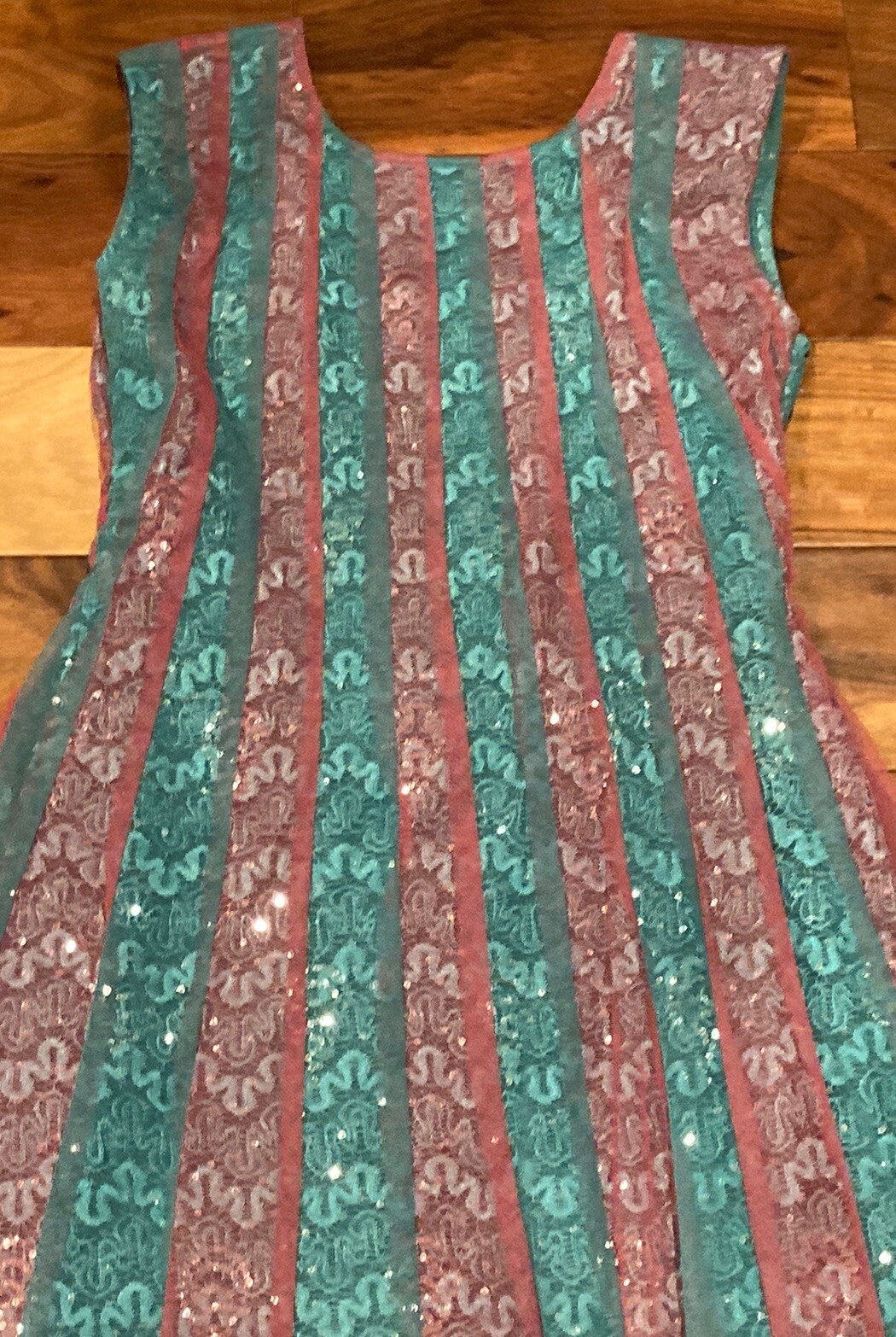 Indian Ethnic Hand made Festive Colorful Sari with salwar Wear Bust 16X 29Length