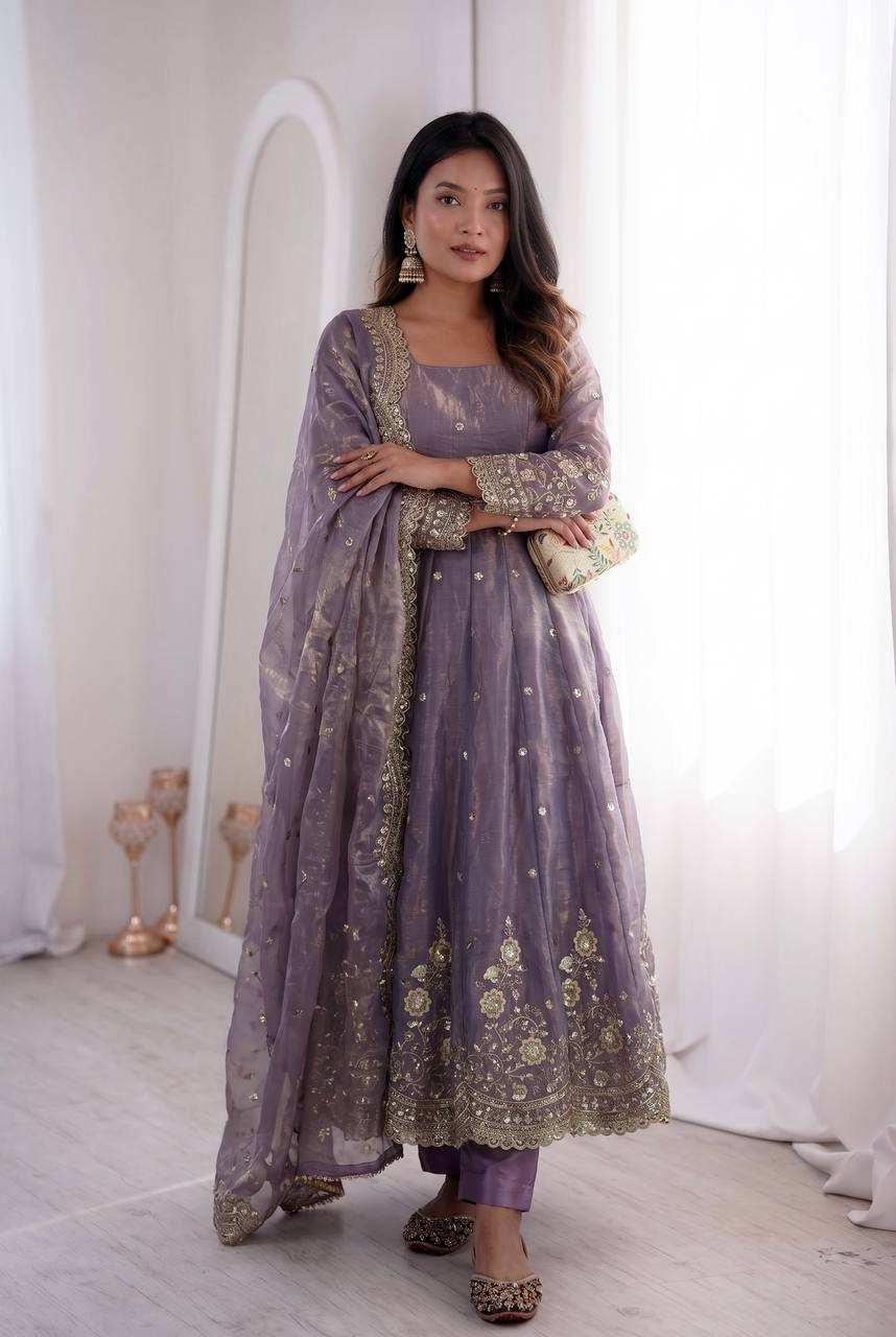 Sangeet reception dance wear Anarkali Gown 3 pics Suits for women