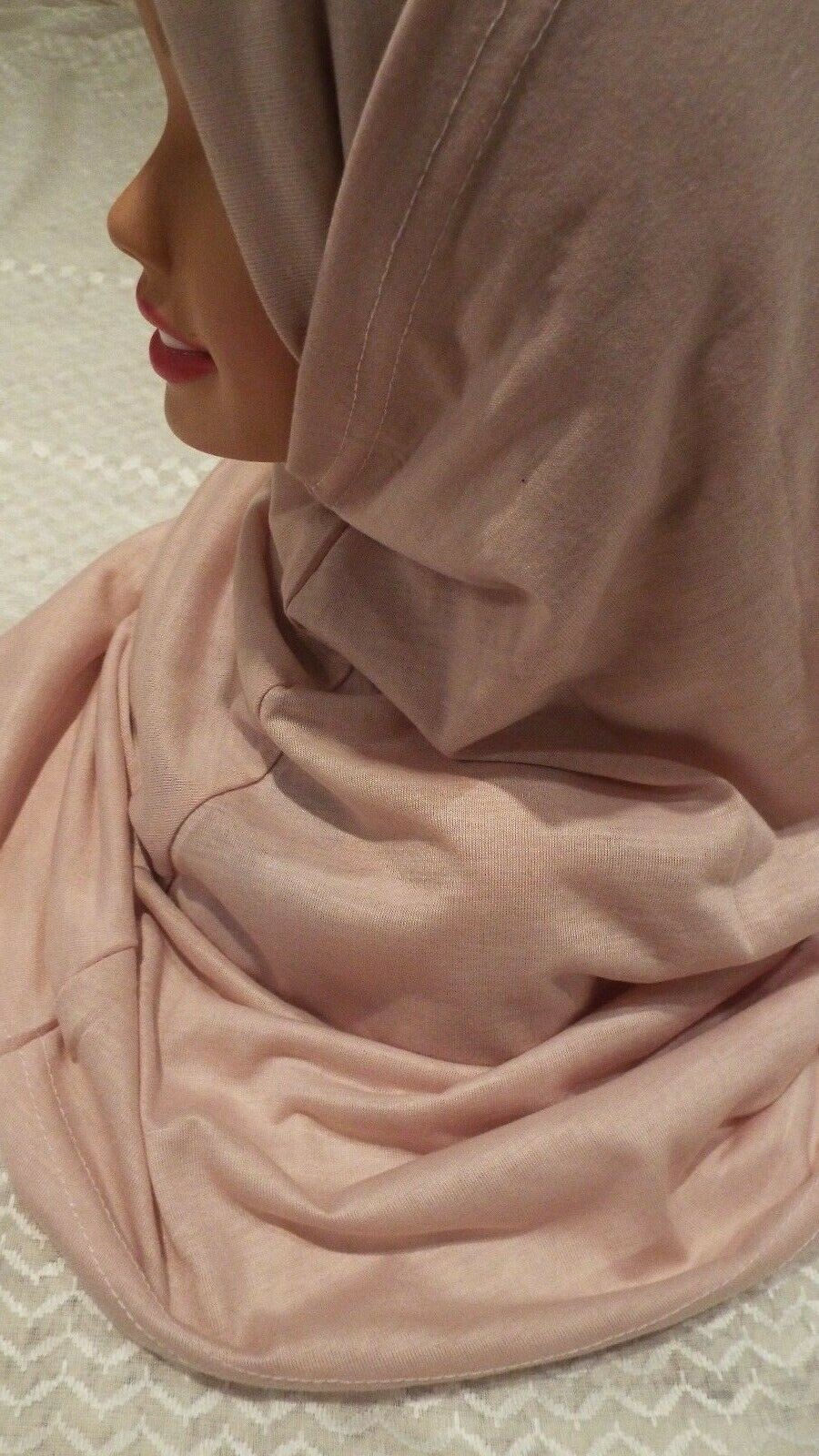 Lot of 2 Two piece Al-Amira Hijabs 2 pc hijab scarf black pink gray blue marron