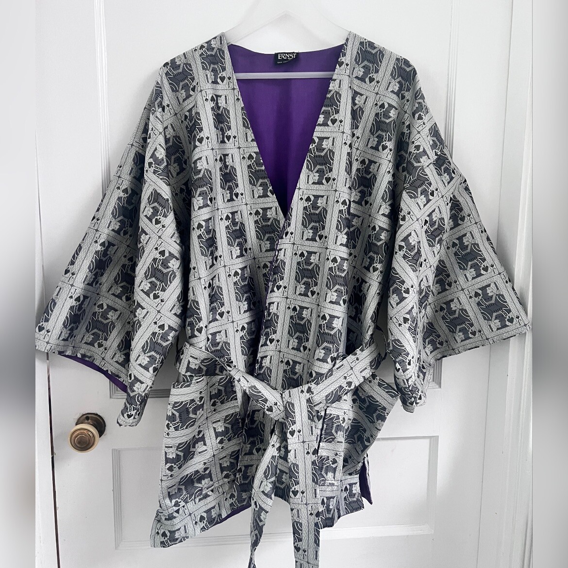 Ernst San Francisco Jack of Spade ART RARE KIMONO One Size
