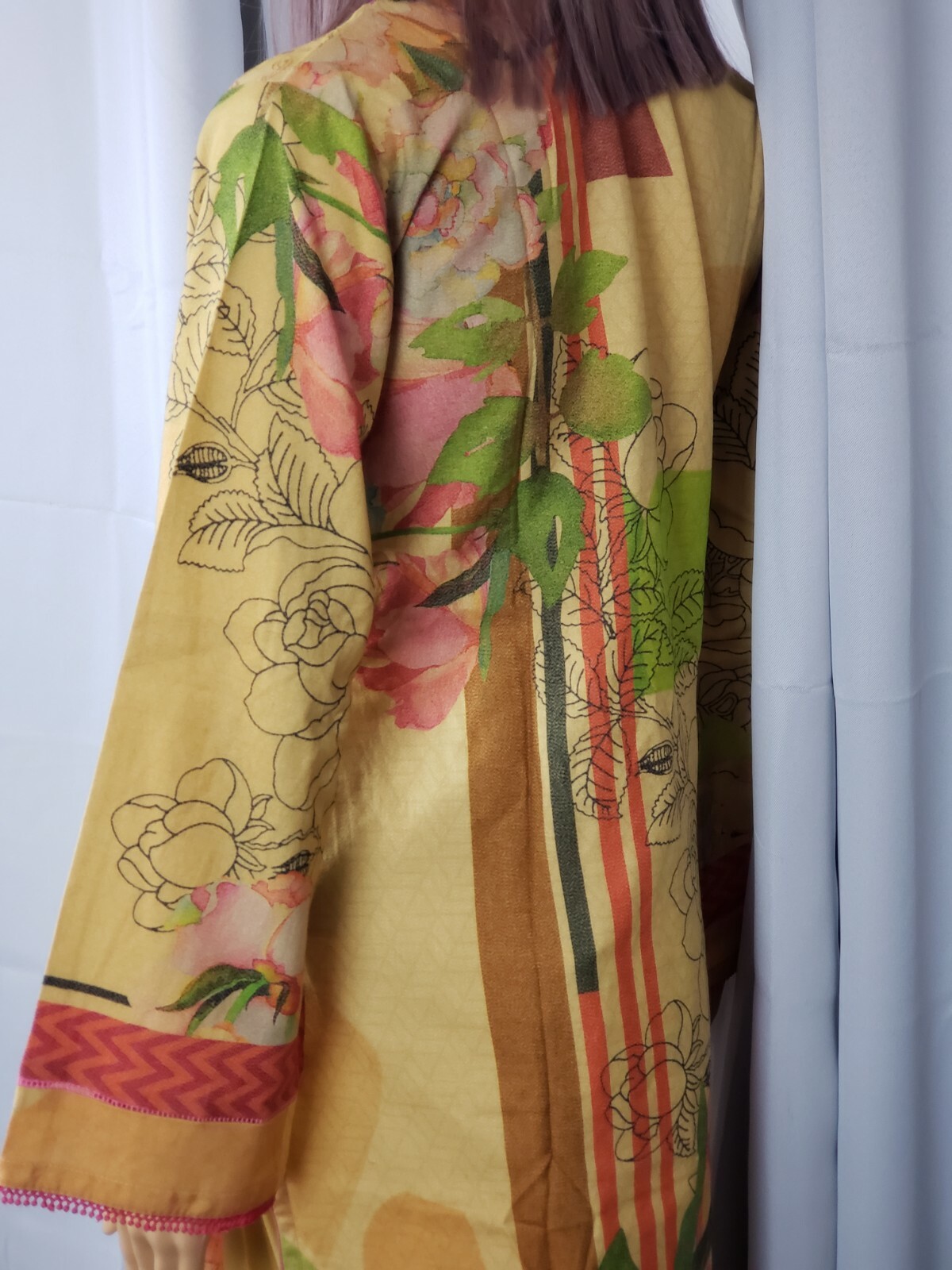 Pakistani indian designer shalwar kameez Suit M/40 Desi Rangreza Design Clothes
