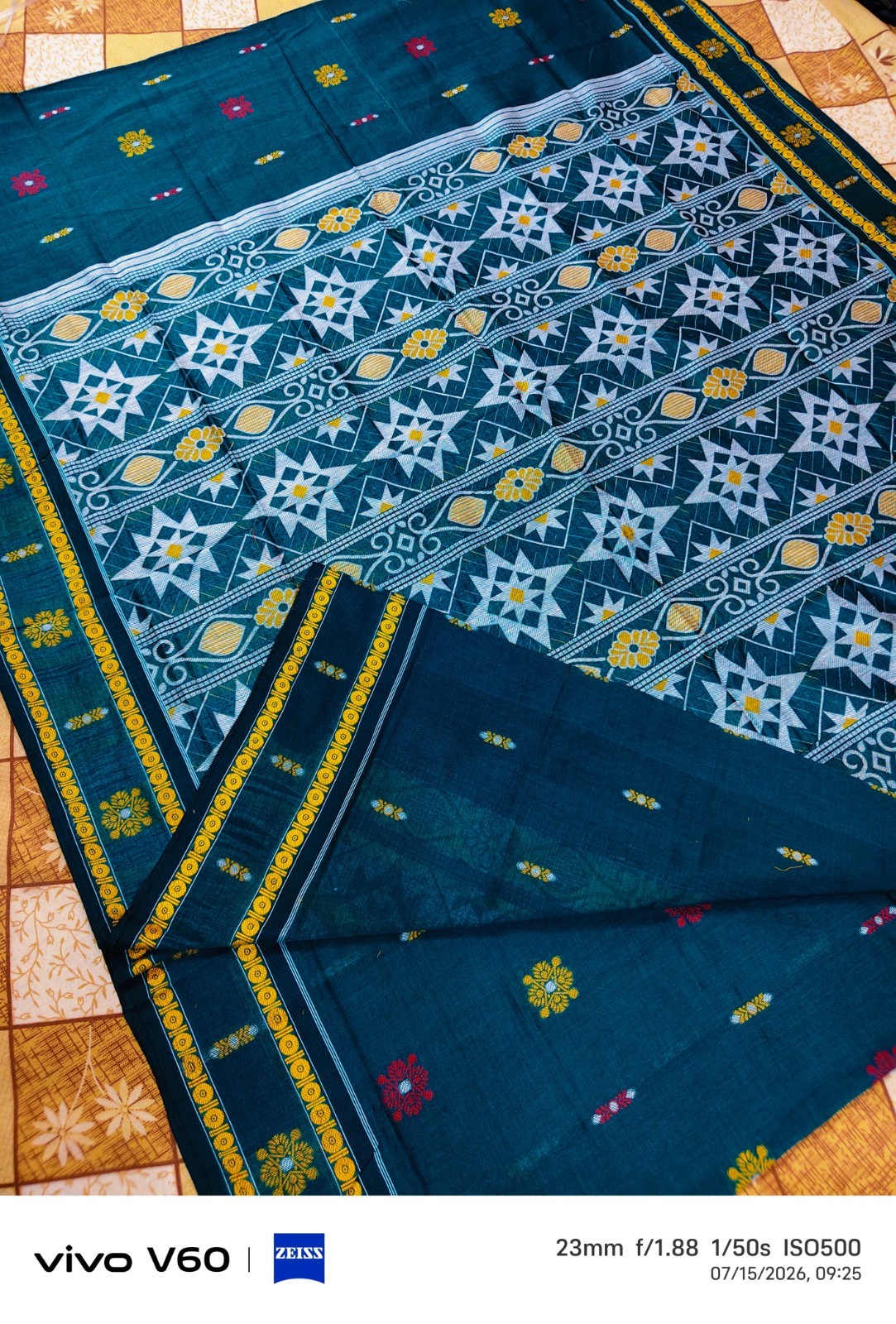 Sambalpuri Pasapali Cotton Saree Handwoven Odisha Handloom Wedding Ikat Sari