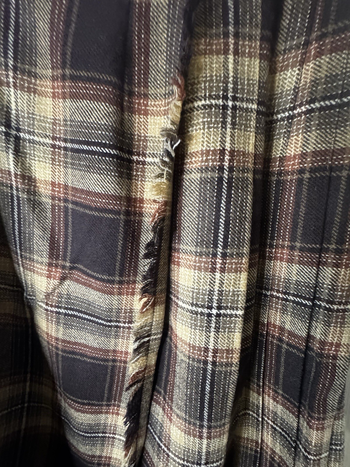 Vintage Scottish Plaid Wool Kilt Skirt Pleated Preppy Dark Academia Cottagecore