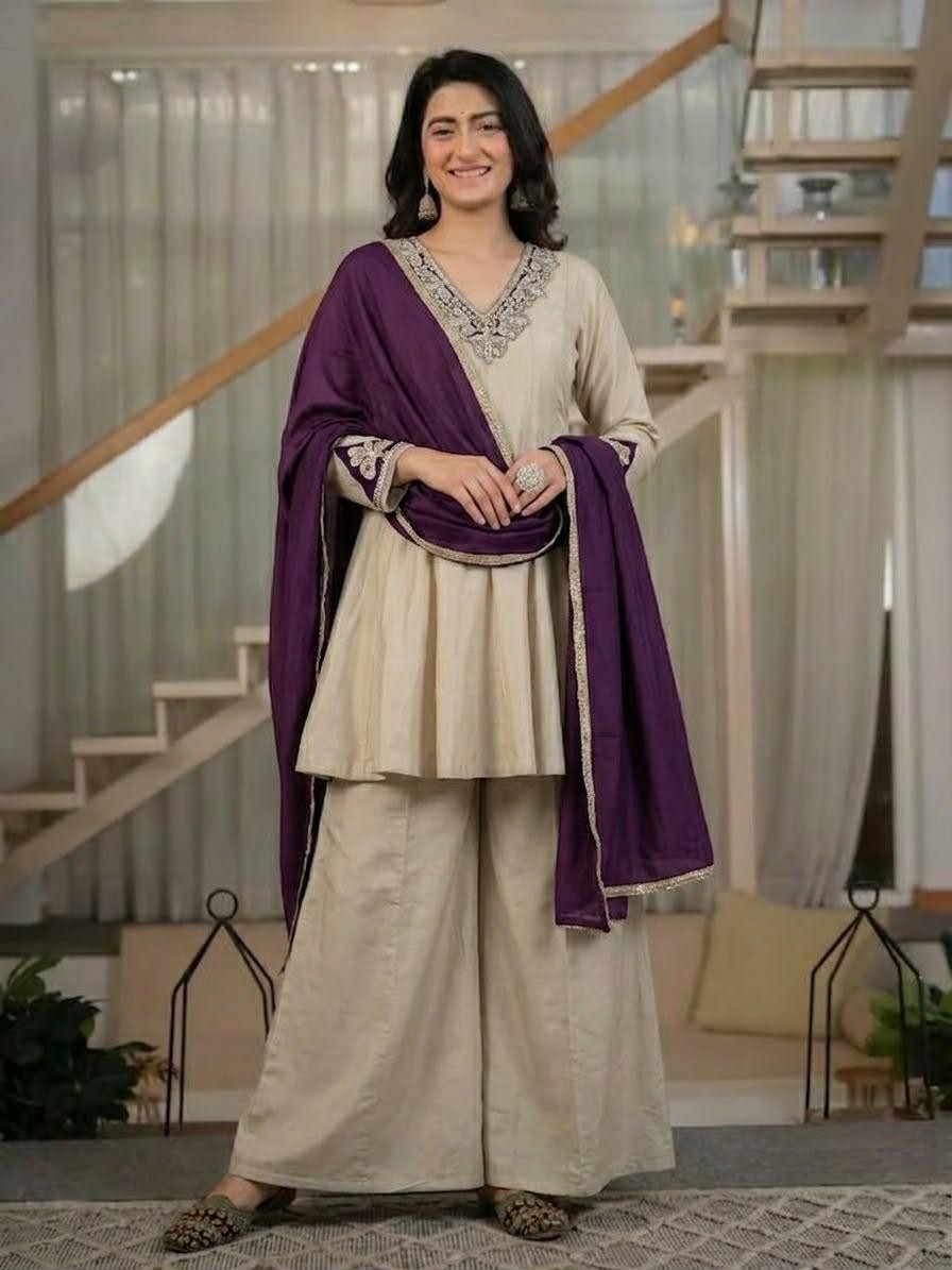 SALWAR KAMEEZ INDIAN PAKISTANI WEDDING PARTY DRESS PALAZZO SHARARA PLAZZO SUIT