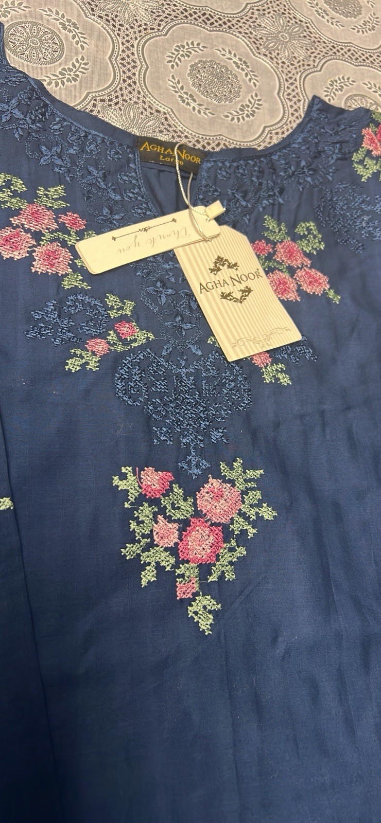 Agha Noor Original Cotton Kurta ONLY,Size XL