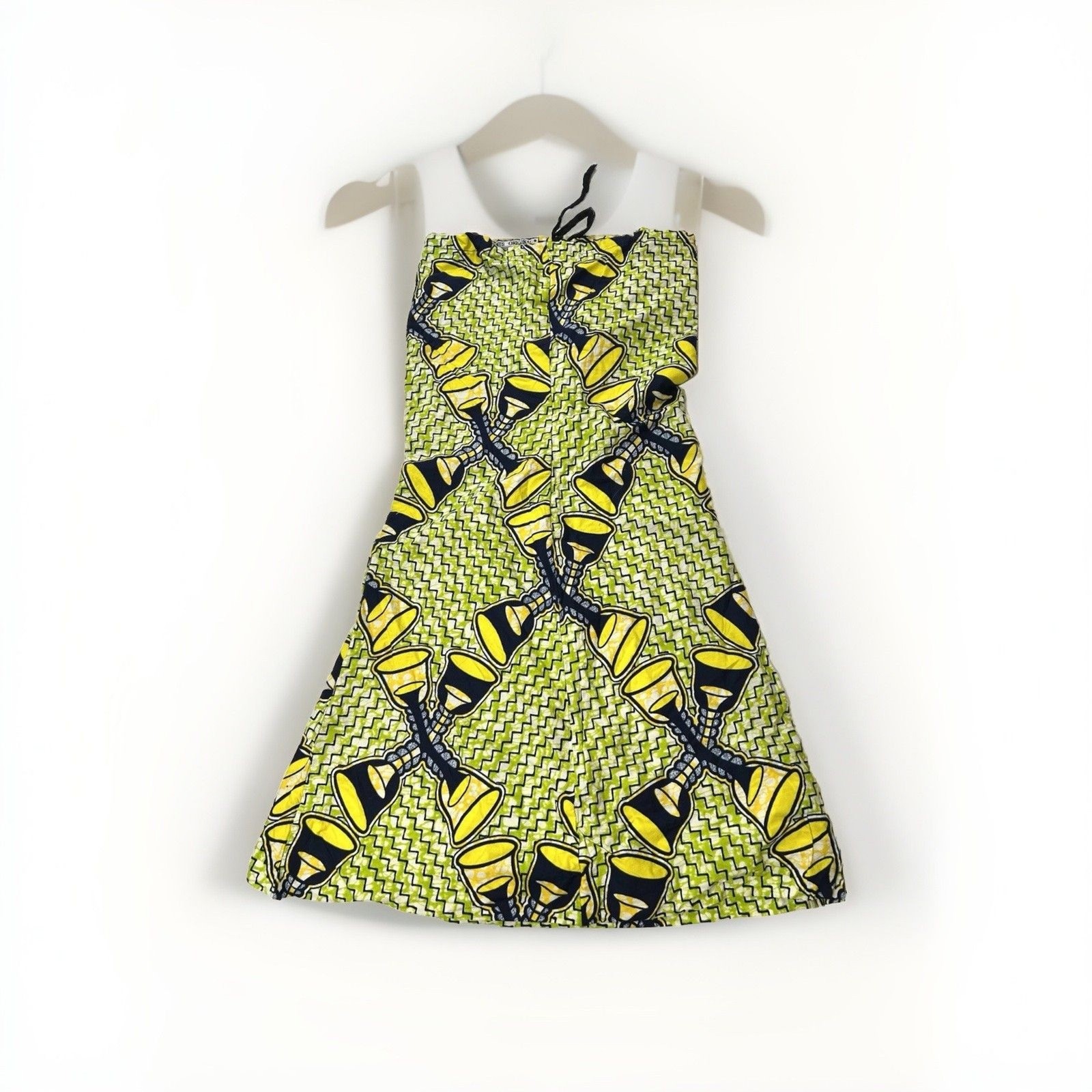 AFRICAN PRINT DRESS FOR WOMEN. ANKARA WAX DRESS. Sleeveless No Size See Photos