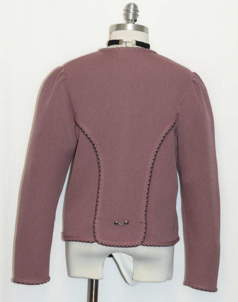Short WOOL Austria SWEATER WARM Women Cardigan ELEGANT KNITTED Walk Jacket 10 M