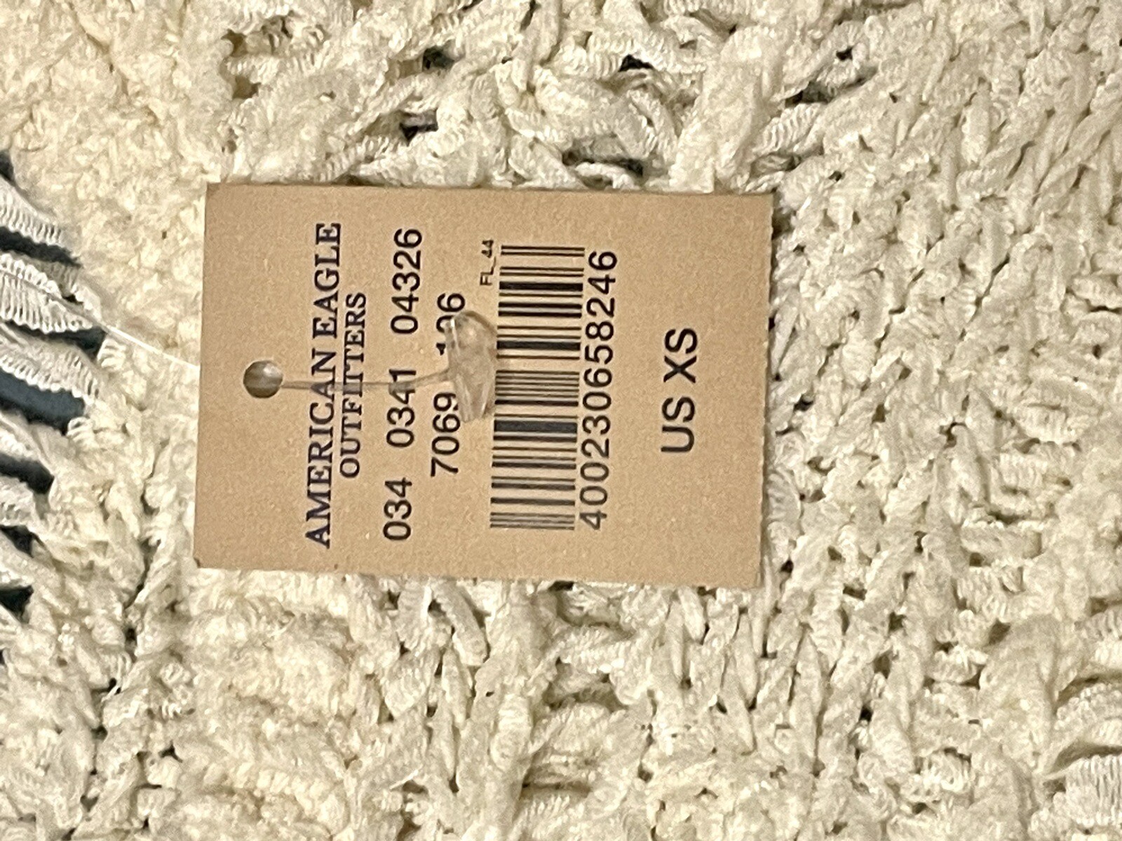 AEO Crochet Cream Tank Top Sz: XS Boho Festival American Eagle