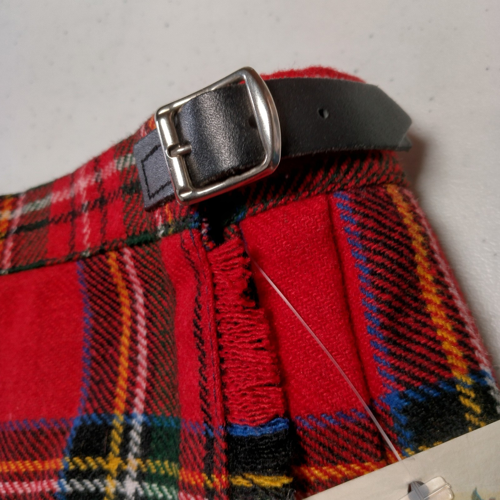 Blarney Woolen Mills Scottish Kilt Youth Size 26 Royal Stewart Tartan Red Skirt