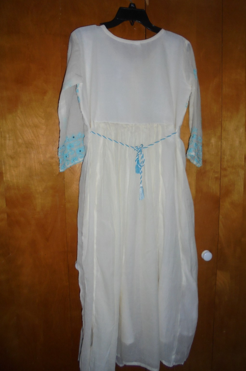 Indian Pakistani anarkali long kurta white size M not Khaadi Maria B Sadabahar