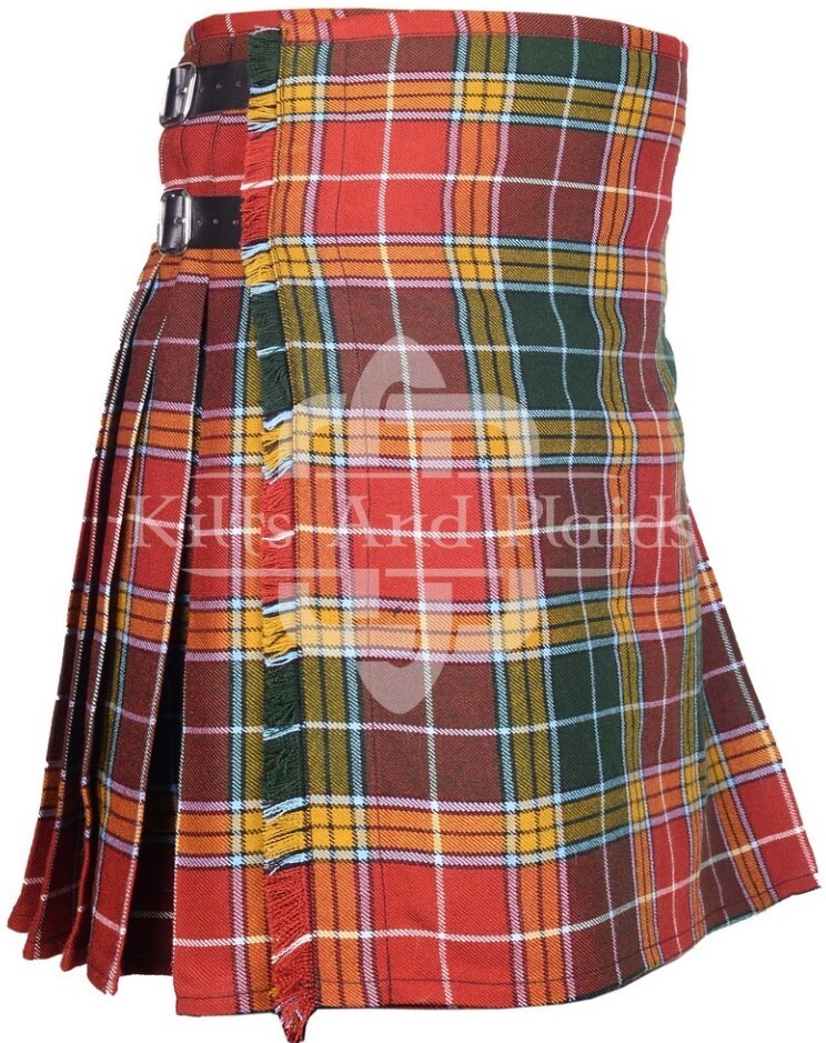 Buchanan Muted Tartan 8 Yard Kilt – Scottish Traditional Buchanan Muted Kilt
