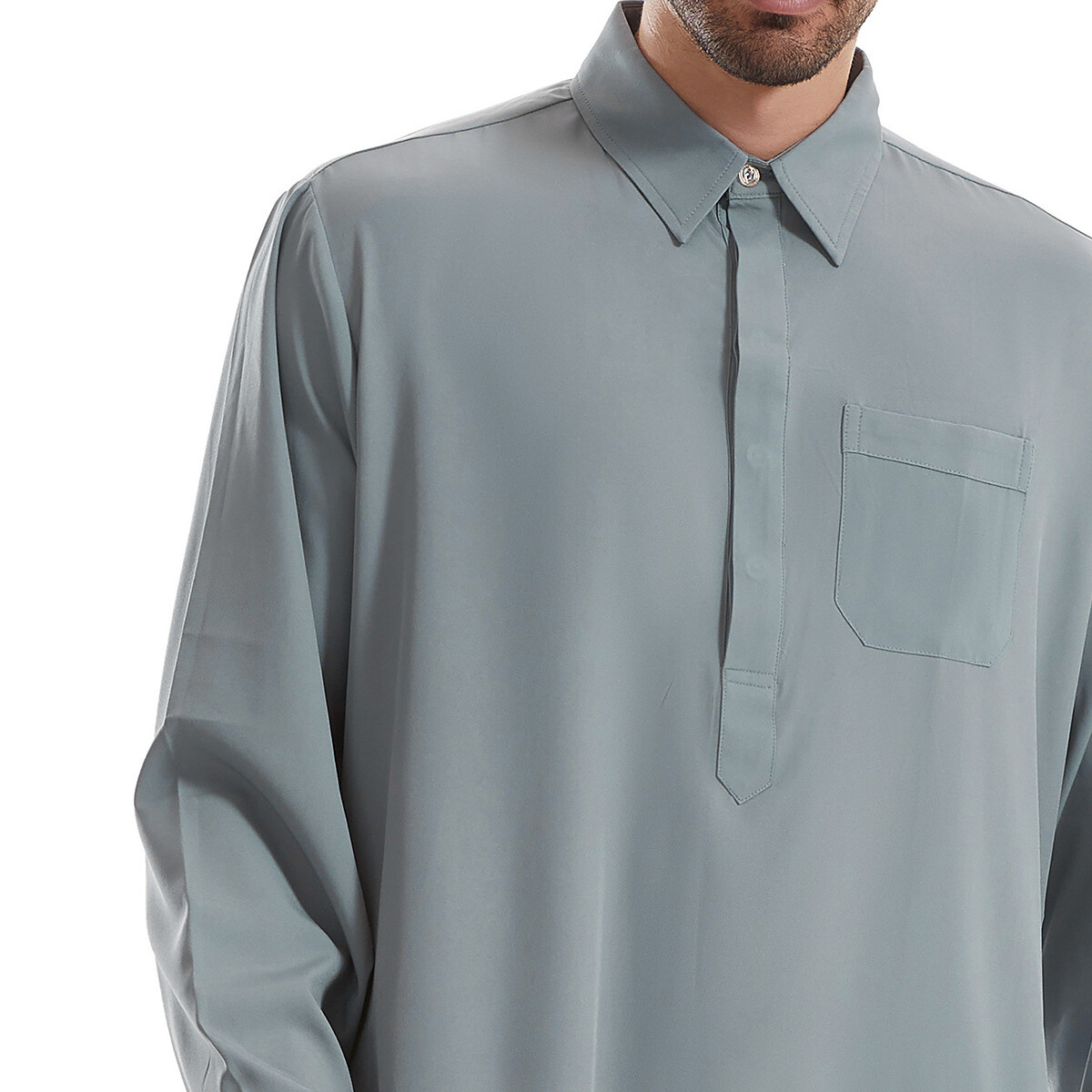 Islamic Men Long Robe Dishdash Thobe Saudi Jubba Kaftan Dubai Arabic Abaya Dress