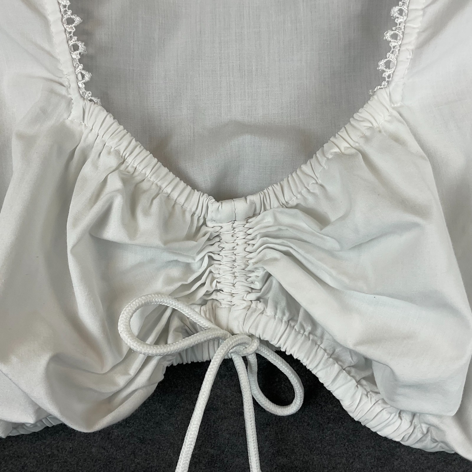 Dirndl Blouse Germany Bavarian Top Trachten Octoberfest Folk Festival Size 46/XL