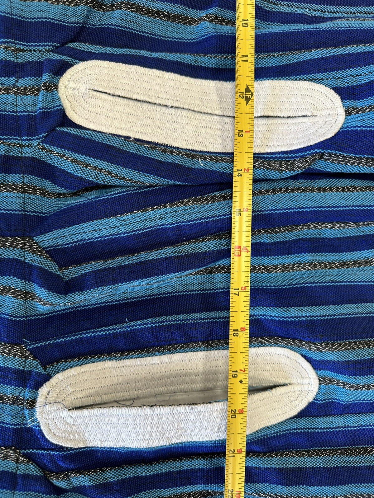 Authentic African Hand Stitched Ghana Smock Kente Fugu Batakari Men Top Blue