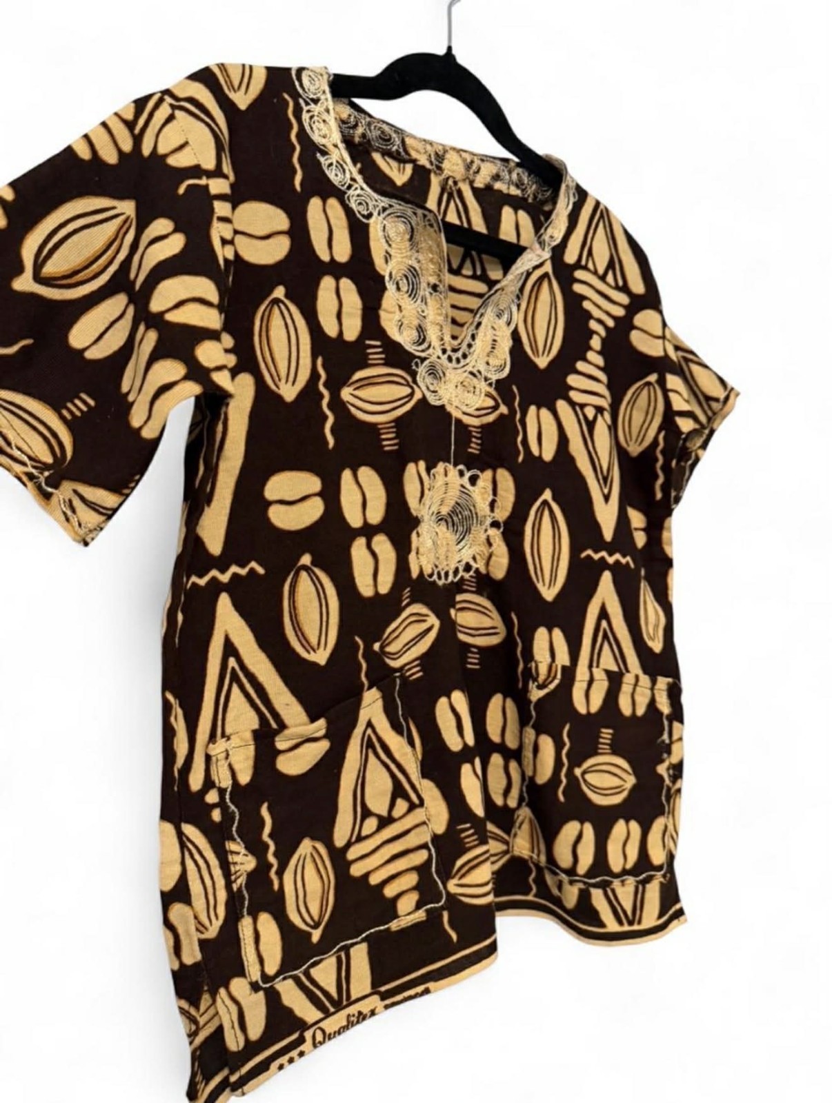 Boys African Style Brown Dashiki