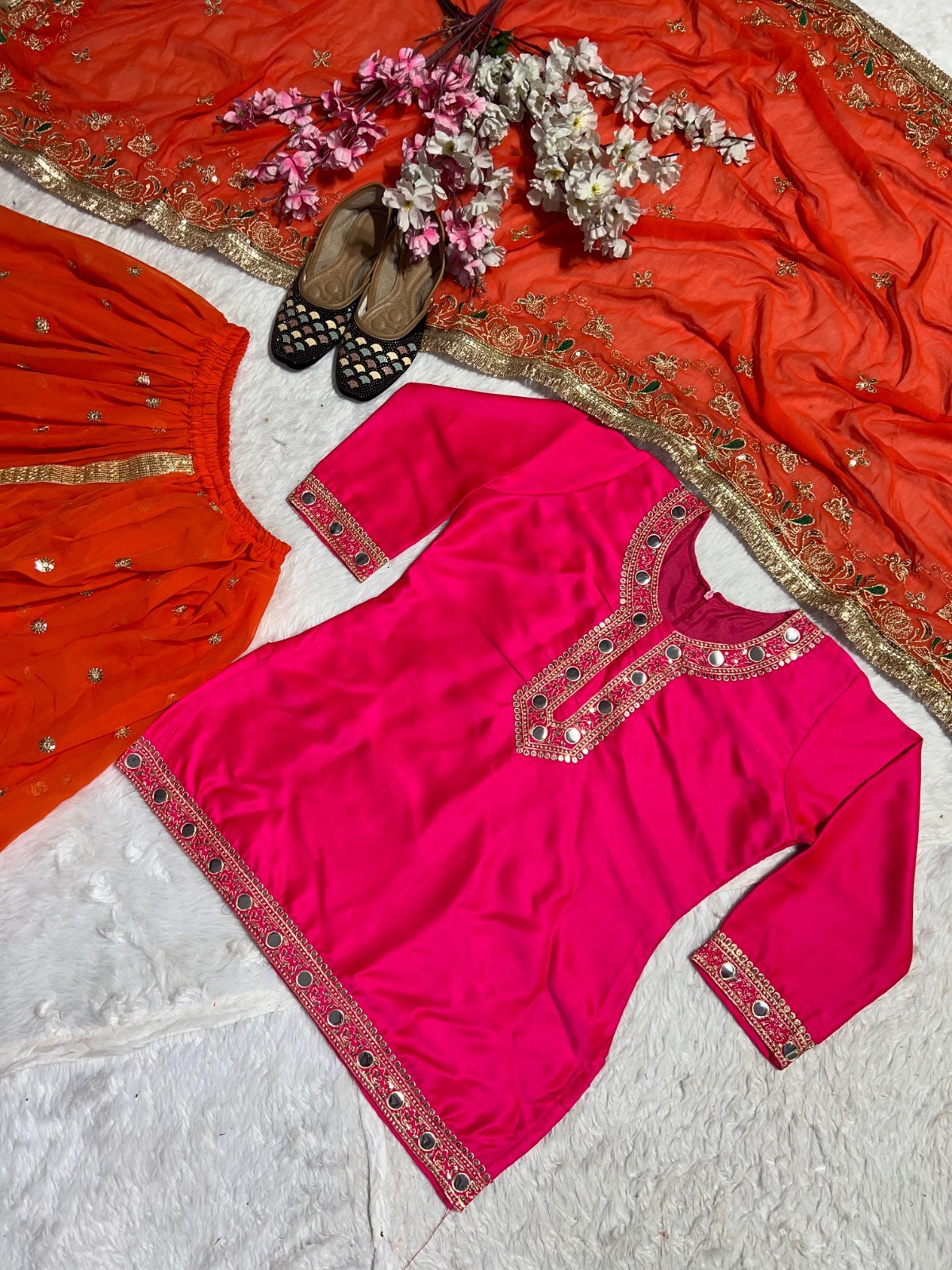 DRESS BOLLYWOOD SUIT PAKISTANI INDIAN WEDDING DHOTI TOP SALWAR KAMEEZ PARTY WEAR