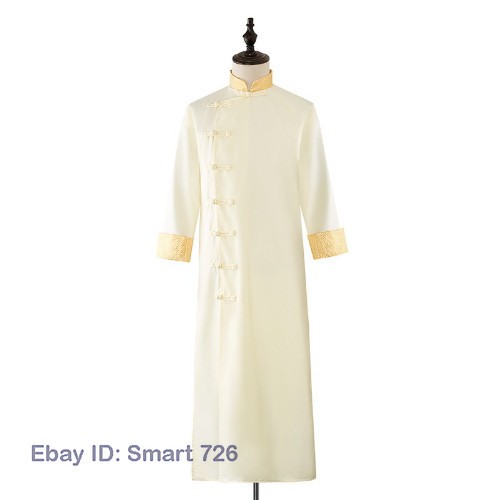 Traditional Hanfu LongRobes Gown Chinese Clothing Men Cheongsams Wedding Dress