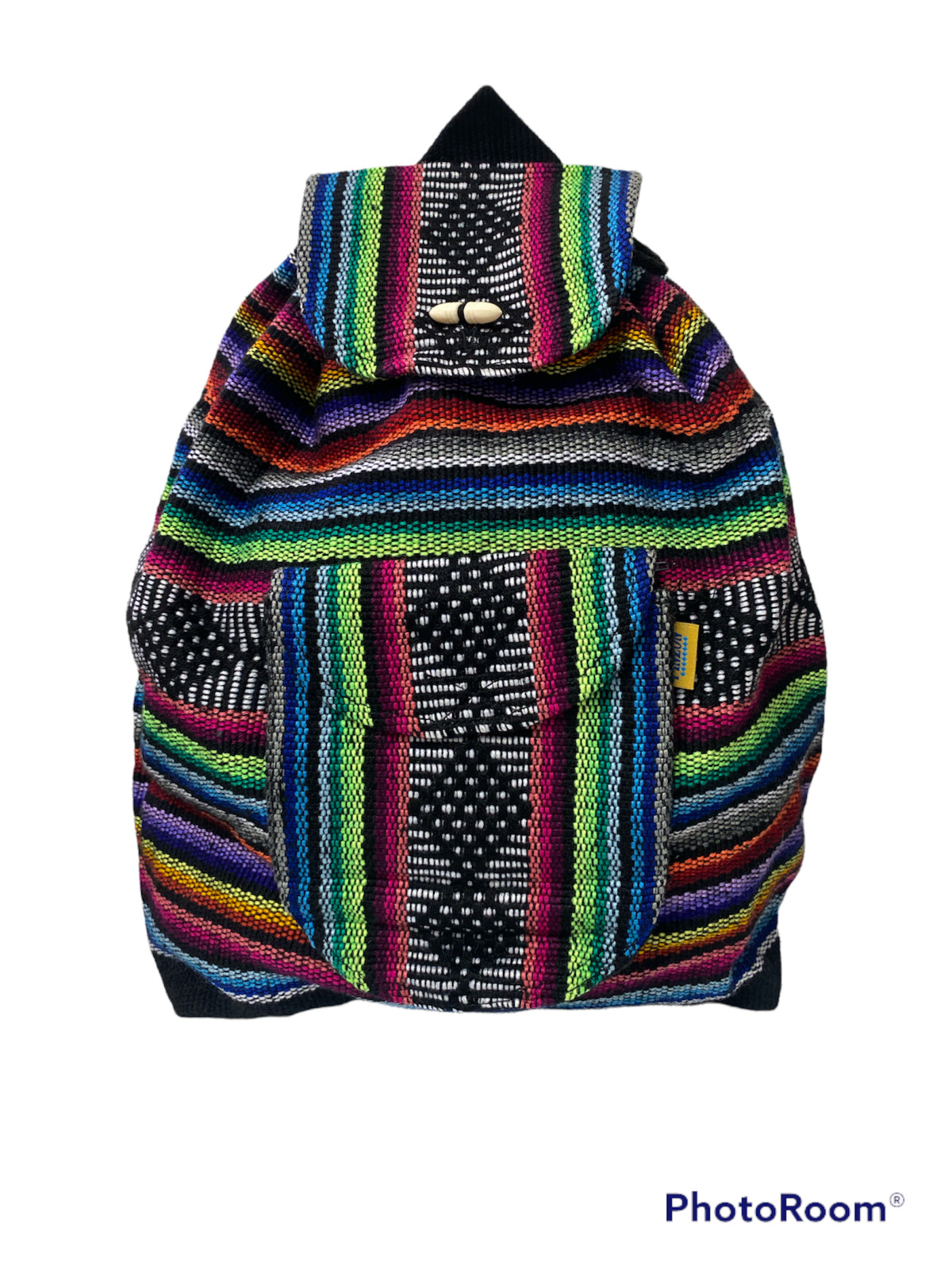 BACKPACK , HIPPIE , MADE IN MEXICO , MOCHILA ,AUTHENTIC PINZON , MULTICOLOR