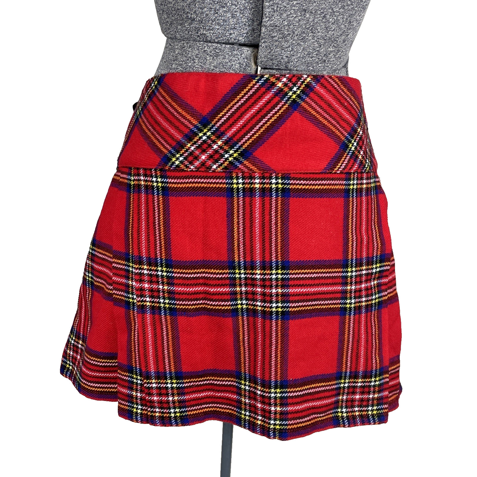 NWT Celtic Pro Womens Short Kilt Size 36 Royal Stewart Tartan Red Adjust Waist
