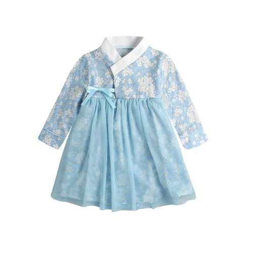 Korean Traditional Baby Girl Party Formal Dress Hanbok Stage Performance Dresses