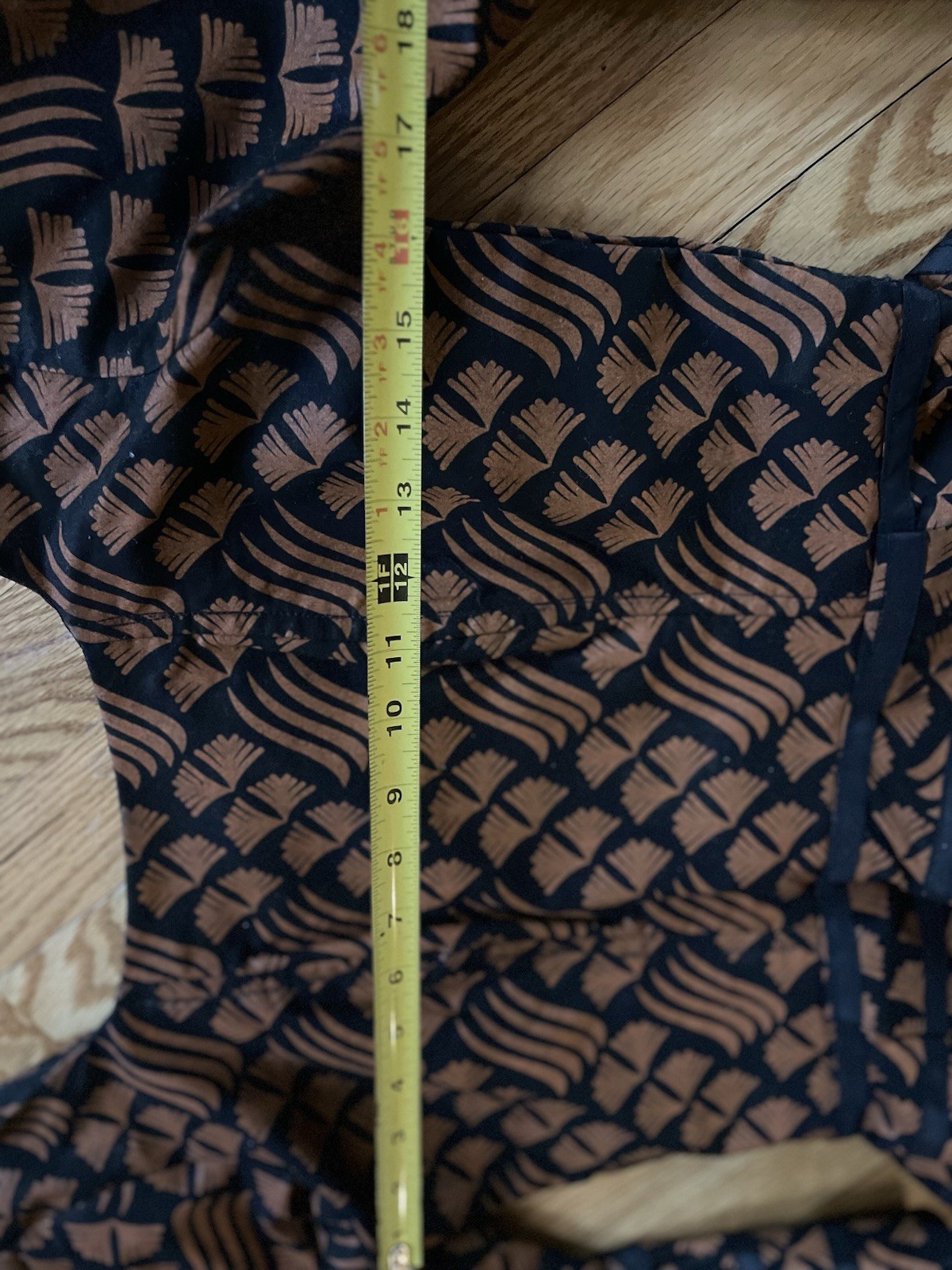 African print Brown and Black Skirt Set