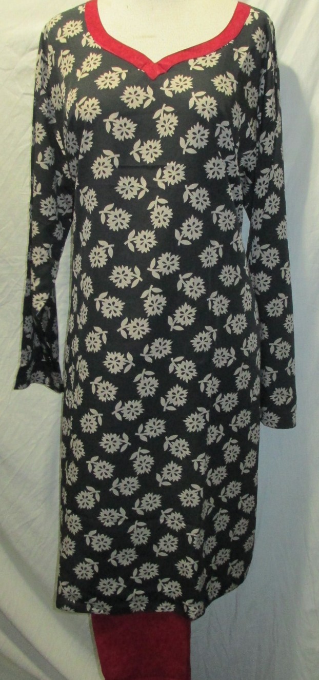 beautiful flower parent salwa kameez material parent French crepe Size XL 44