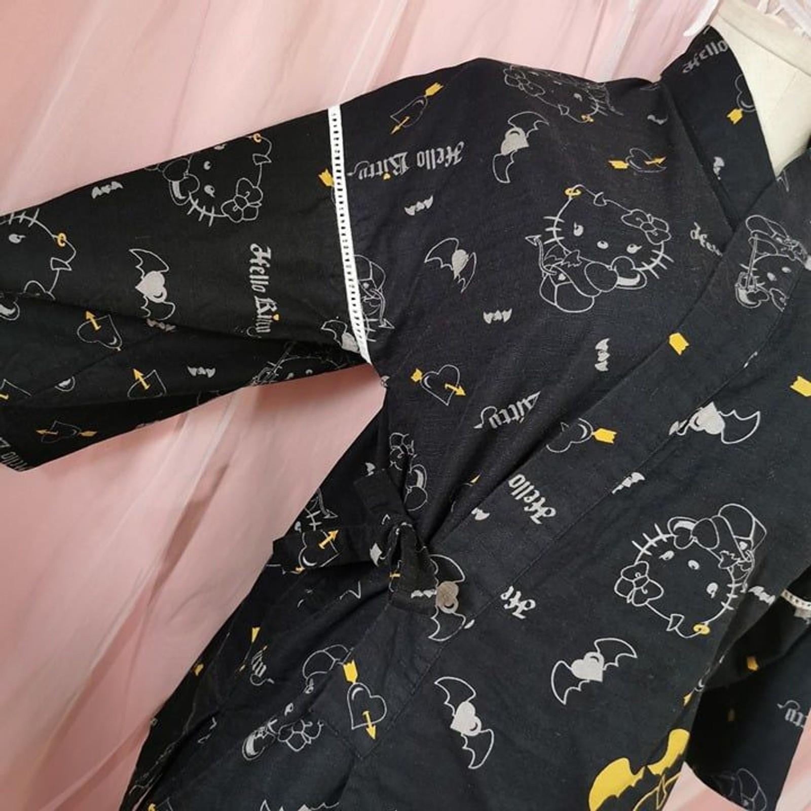 Devil Hello Kitty Outfit Size Small Black Top Shorts Cosplay Sleepwear Halloween