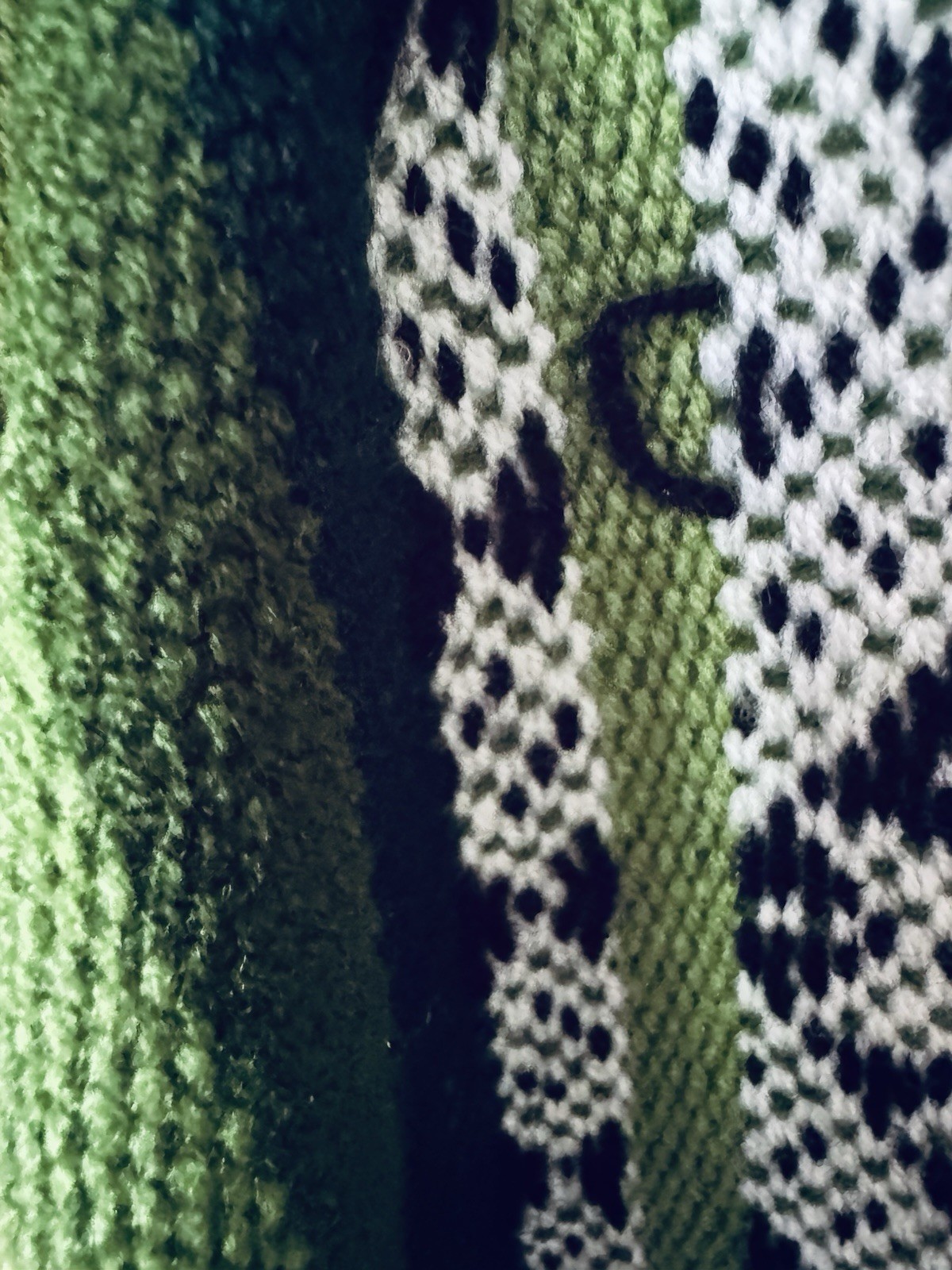 Celitas Design Peru Andean Pattern Alpaca Wool Fringed Poncho Green/Black O/S