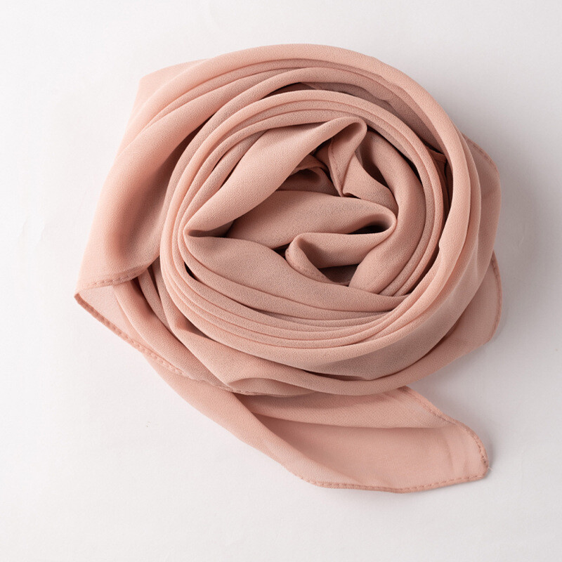 Islamic Square Scarf Women Solid Hijab Muslim Lightweight Scarves Arab Khimar
