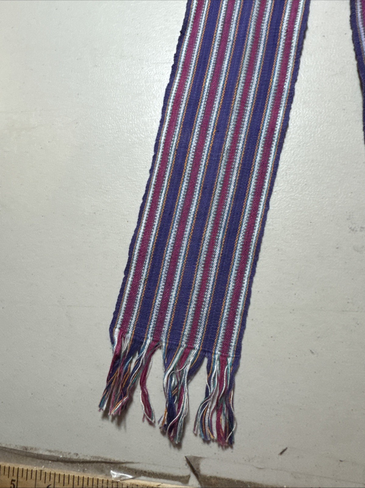 Guatemalan Sash 3 Inches Wide By 50 Inches Long Plus Fringe See Photo For Spot