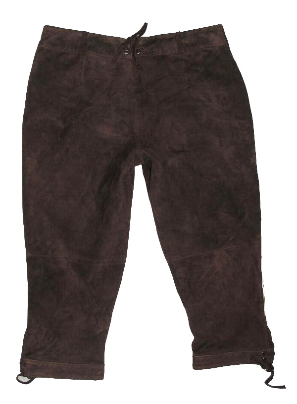 / Landhaus/Ladies- Kniebund- Leather Pants/Costume Trousers IN Dark Brown UK 36