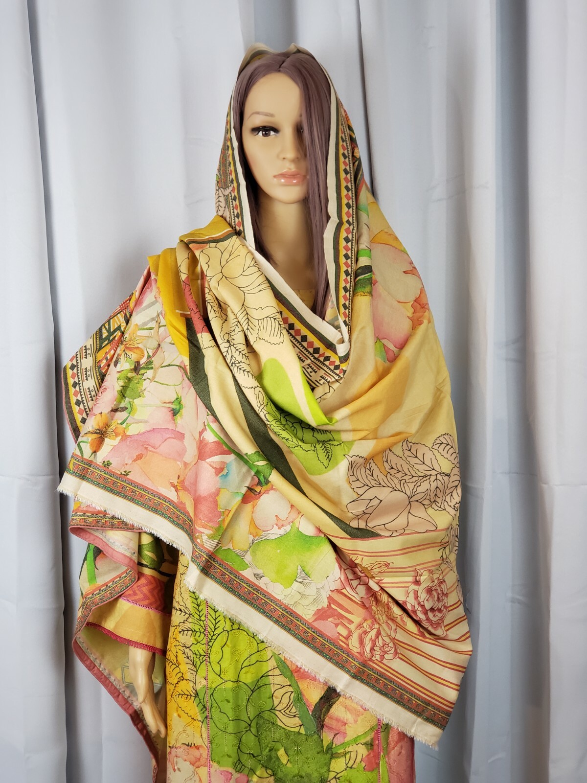 Pakistani indian designer shalwar kameez Suit M/40 Desi Rangreza Design Clothes