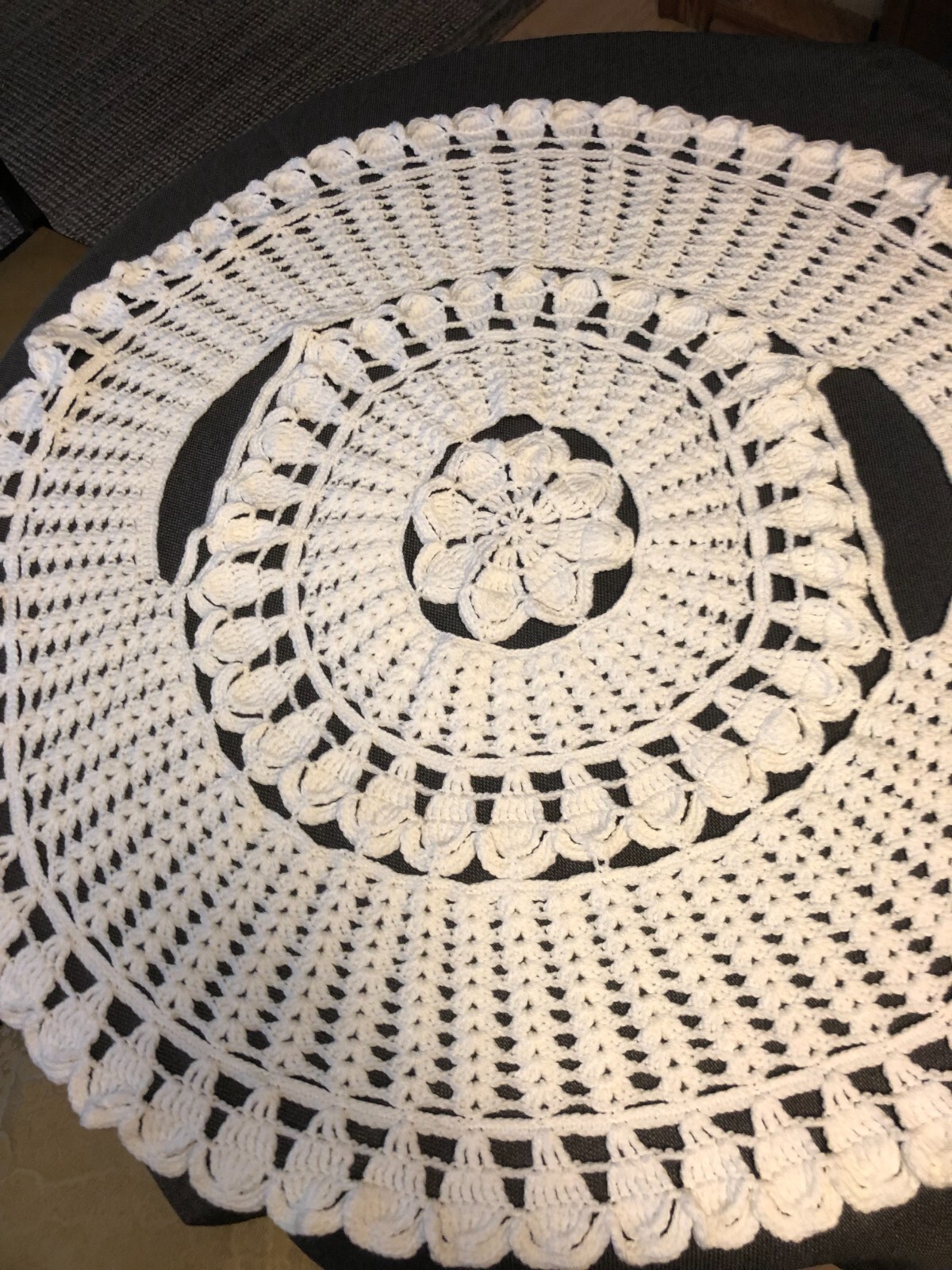 Round White Handmade Vest for Women