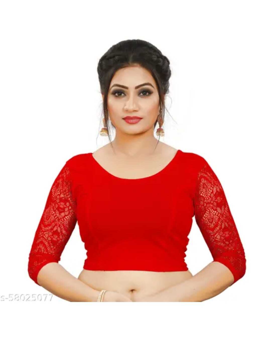 Women’s Readymade Stretchable Designer Choli Saree Blouse Crop Top Sari Dress