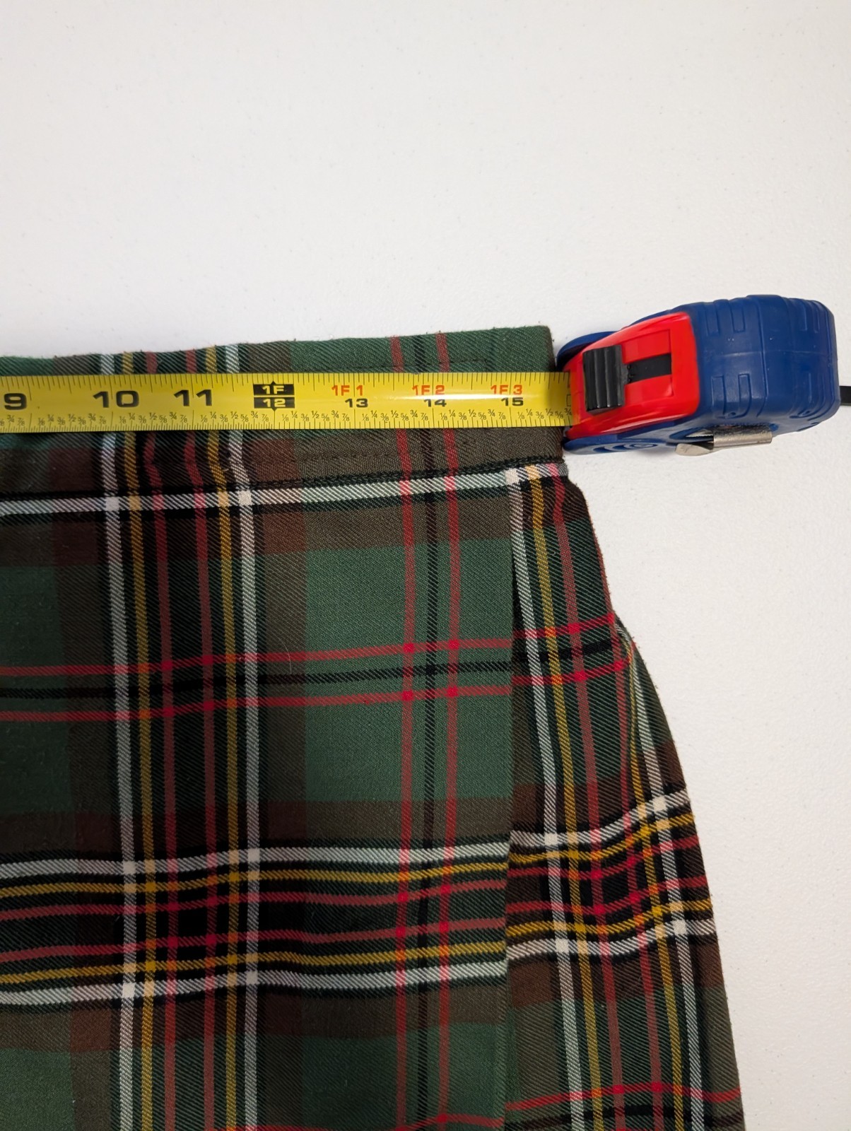 Sport Kilt Plaid Scottish Adjustable Velcrow Wrap Highland Hiking Youth L 13.5″