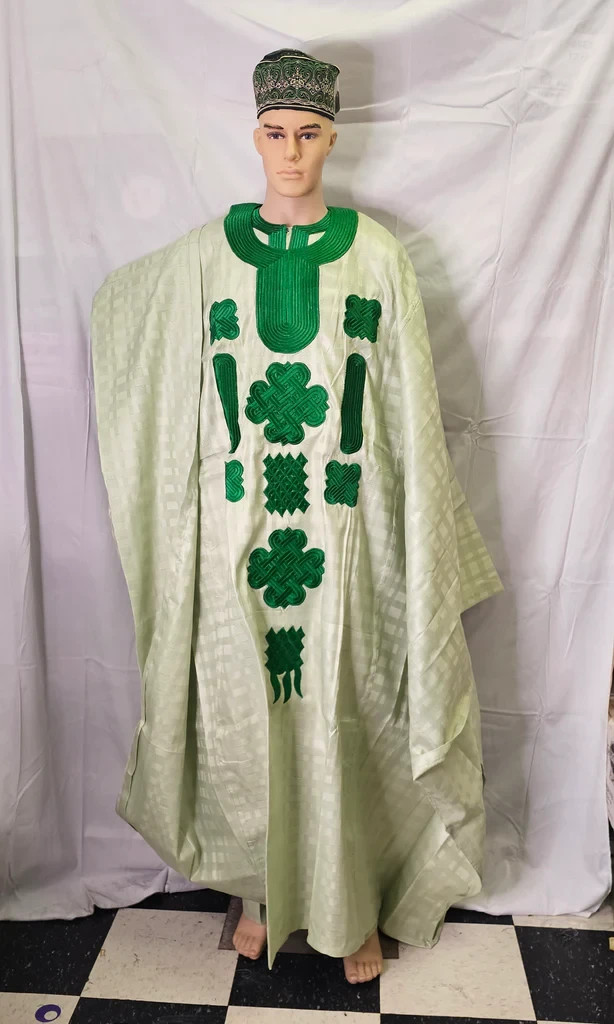 3 piece High Quality Agbada Wedding Party Nigeria MEN Outfit