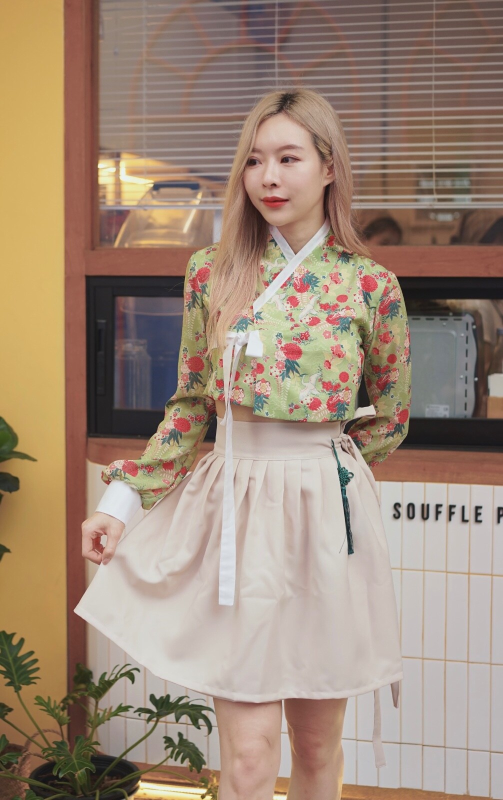 Modern Casual Hanbok Mini Skirt 허리치마 (Only Skirt) Korean Traditional Boraunnii