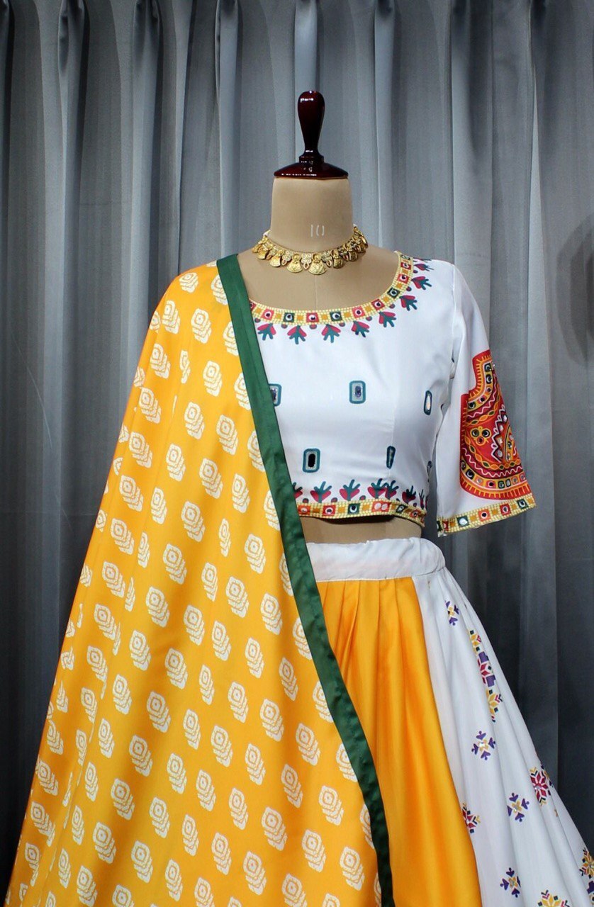 Beautiful Multicolor Navratri Lehenga Choli For Women By Aadat export