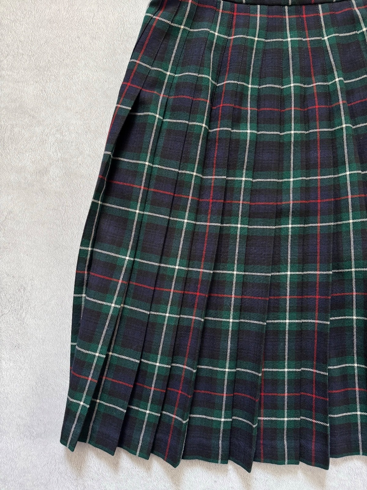 Vintage Hector Russell Kiltmaker Black Watch Tartan Wool Scottish Kilt Men’s