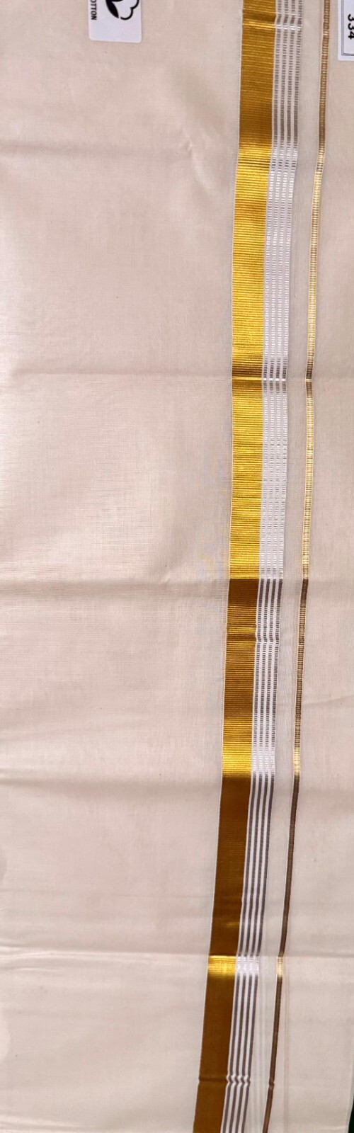 Men’s Cream Cotton Dhoti/Veshti/Mundu – India Ethnic Wear