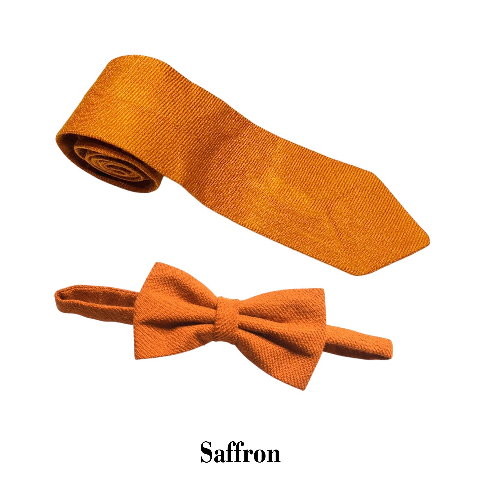 Men’s Scottish Saffron Tartan Bow And Tie Formal Bow Tie For Wedding