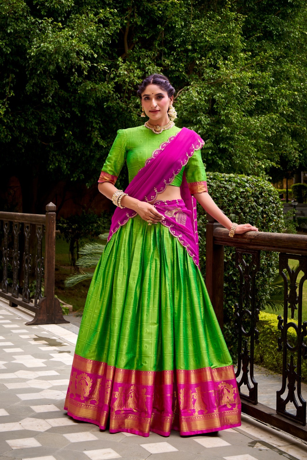 INDIAN WEDDING BOLLYWOOD CHOLI WEAR WOMEN LEHENGA PAKISTANI DESIGNER PARTY POLY