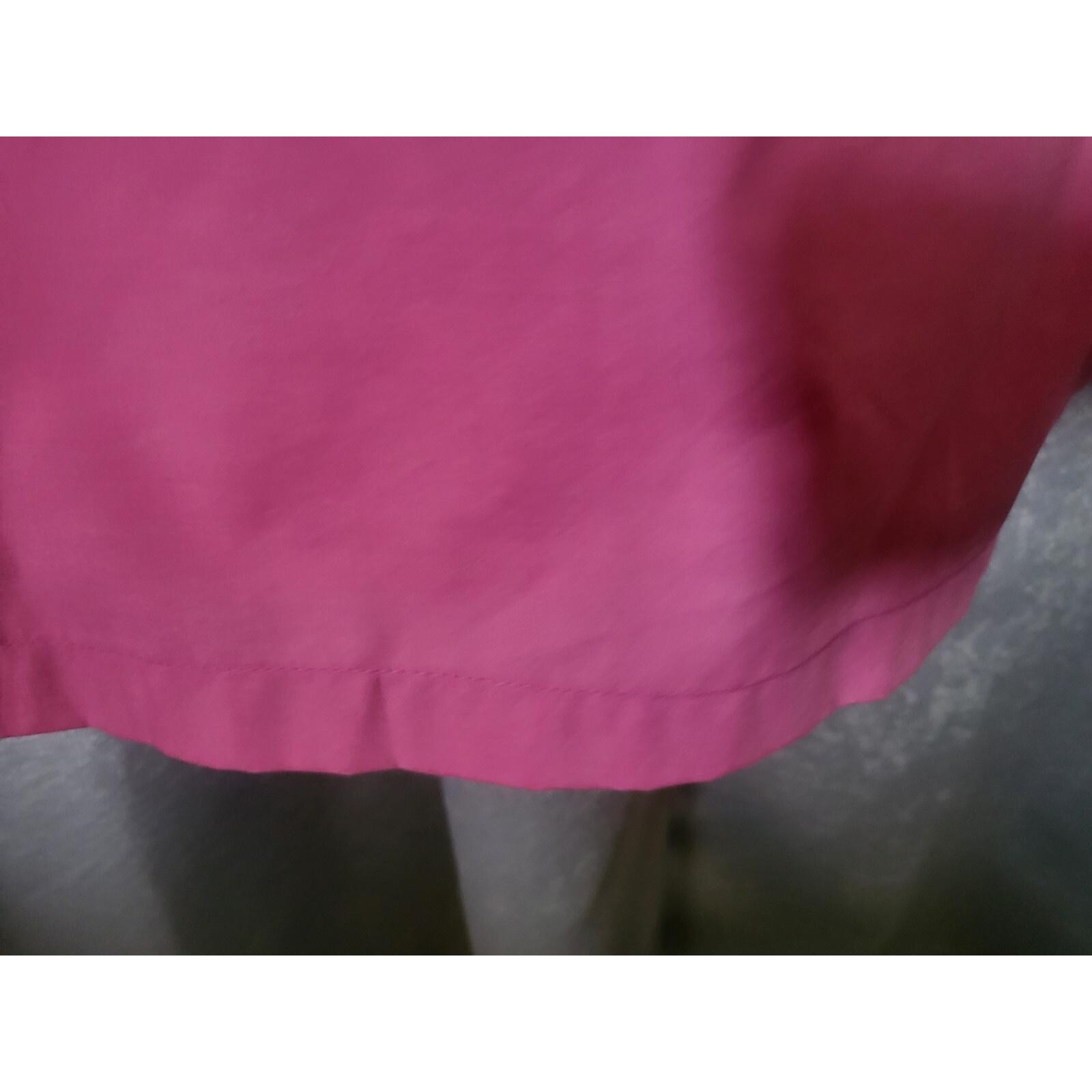 Vintage Indian kurta Maxi dress Tunic Pink Embroidered Single stitched