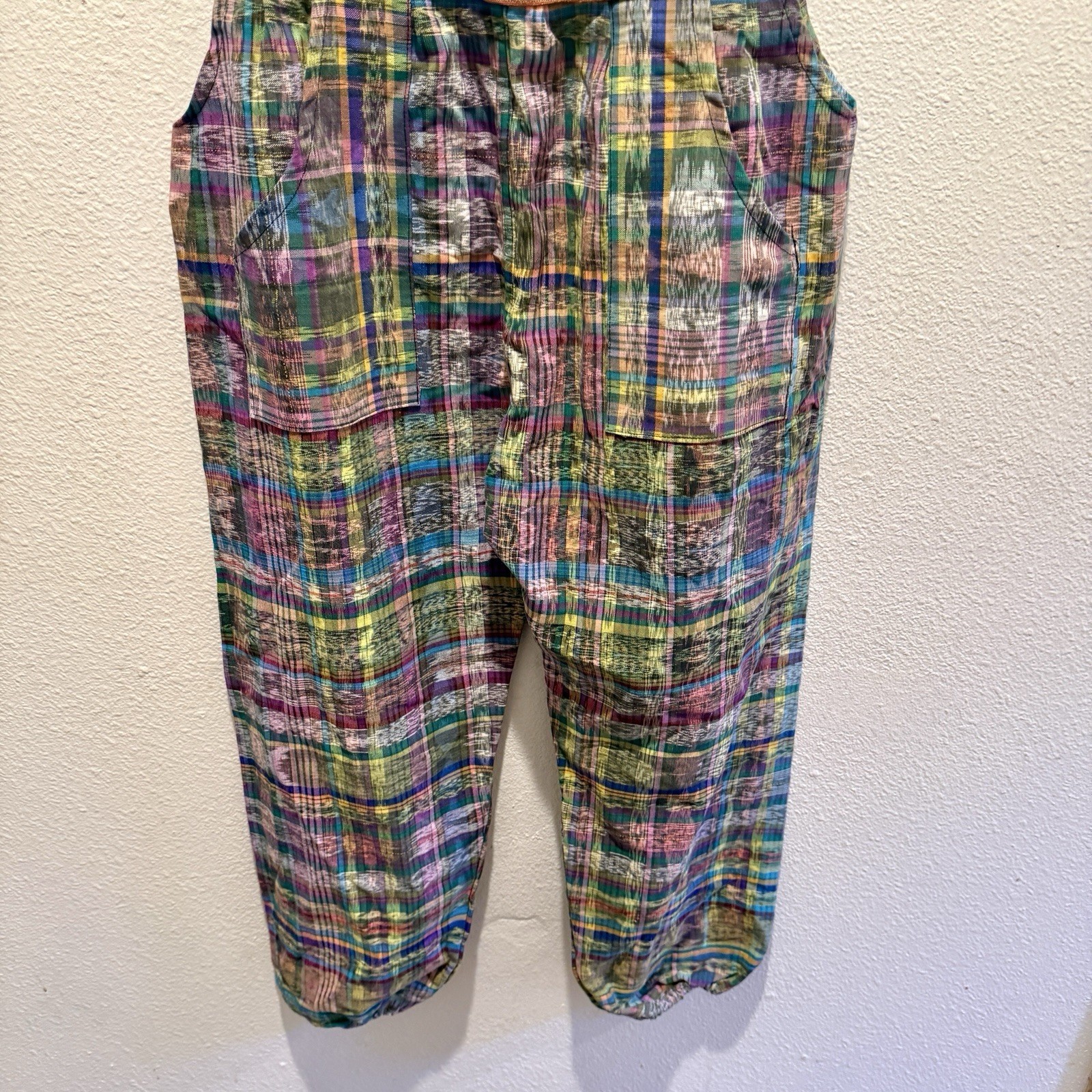 VTG Romper Womens L Embroidered Floral Bird Overalls Jumper Boho Guatemalan Cute